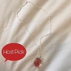 Beautiful handmade resin pendant necklace